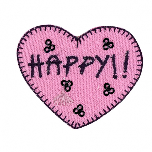 Термоаппликация HKM "Сердечко Happy!!"