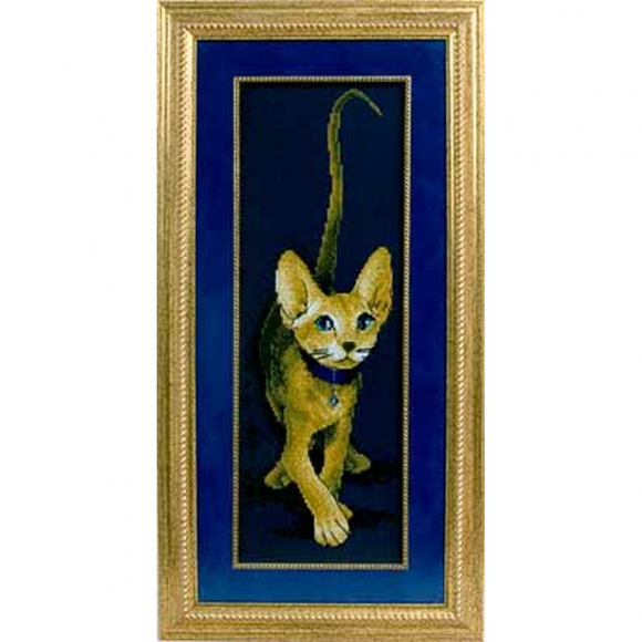 Набор для вышивания PANNA Золотая серия арт. K-0694 Золотой сфинкс 12,5х35 см