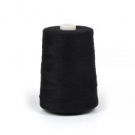 Нитки армированные 210ЛШ, хакоба  1000 м цв.6816 черный