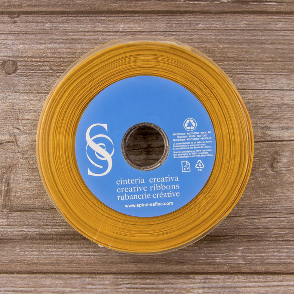 190760_Косая бейка хлопковая 18 мм, 25 м, цвет 105 желтый яркий