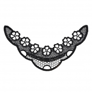 Кружевная вставка арт.TR.1263 220х120мм цв.2 черный уп.10шт