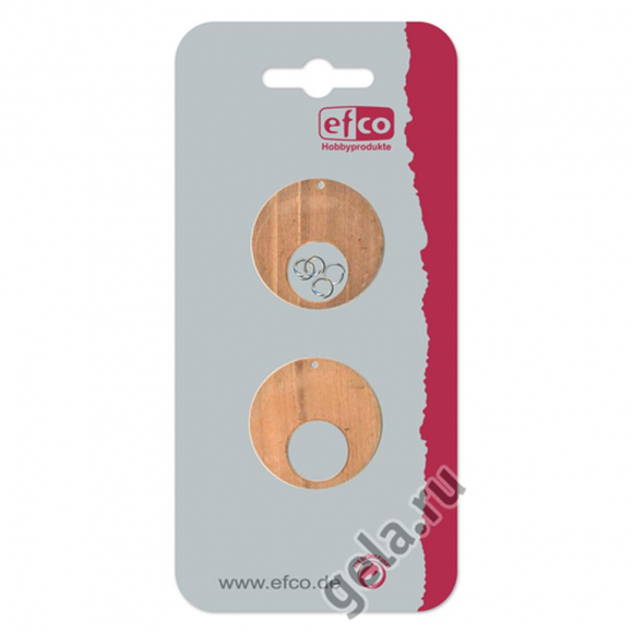 Подвеска "Круг", 1 отверстие, в комплекте 4 колечка