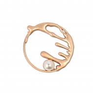 Брошь металл Кольцо с жемчугом арт.TBY.91760 ?44мм цв. матовое золото уп. 5шт Брошь металл Кольцо с жемчугом арт.TBY.91760 ?44мм цв. матовое золото уп. 5шт