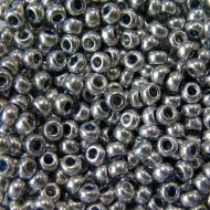 Бисер Preciosa №10, 5 г., цвет №18131 серебряный золь-гель металлик