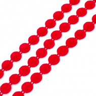 Тесьма пластиковая арт.TBY A05 цв.04 красный ?12мм уп.9.14м