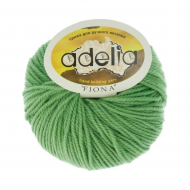 Пряжа ADELIA FIONA (50% шерсть, 50% акрил) 10х50г/90м цв.416 яр.зеленый