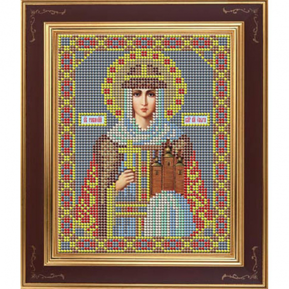 Набор для вышивания бисером GALLA COLLECTION арт.М 227 Св. Ольга 12х15 см