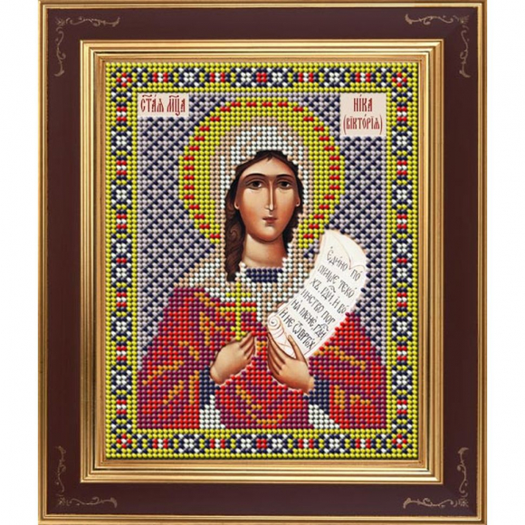 Набор для вышивания бисером GALLA COLLECTION арт.М 275 Св. мученица Ника (Виктория) 12х15 см
