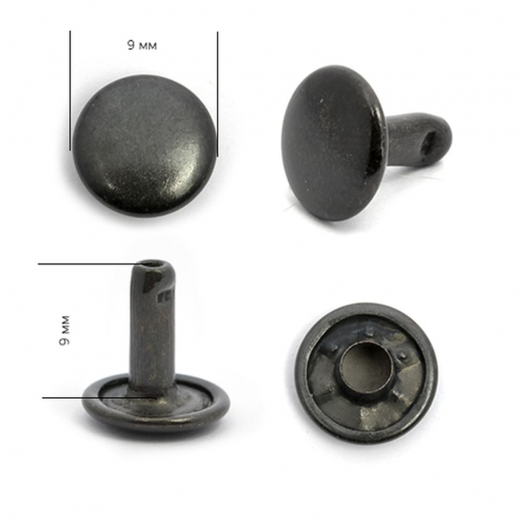 Хольнитены двухсторонние сталь New Star №33,5 9х9 (9,8мм) цв. оксид уп. 2000шт Хольнитены двухсторонние сталь New Star №33,5 9х9 (9,8мм) цв. оксид уп. 2000шт