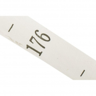 Размерники полиэстер 176 белый 10х25 мм ТВ в рул. 800 шт (20м)