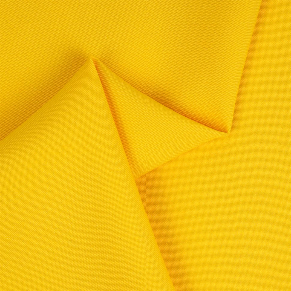 Ткань Габардин кач-во Фухуа 180 г/м? 100% полиэстер шир.150 см арт.TBY.Gbf.24102.12 цв.12 желтый рул.25м