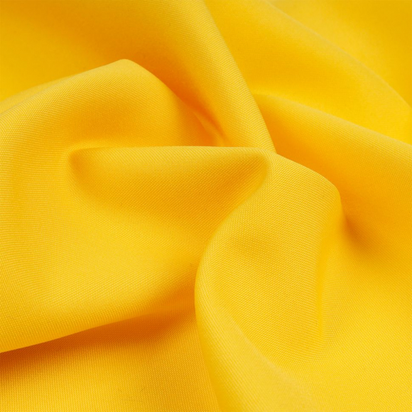Ткань Габардин кач-во Фухуа 180 г/м? 100% полиэстер шир.150 см арт.TBY.Gbf.24102.12 цв.12 желтый рул.25м
