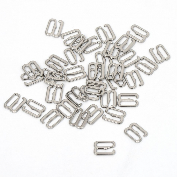 Крючок для купальника металл TBY-908.SW 08мм, цв.никель, уп.1000шт