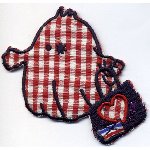 Термоаппликация HKM "Приведение с сумочкой"