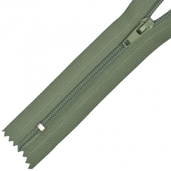 Молния MaxZipper брючная №4 замок автомат, 20см н/р цв.F324 серо-зеленый уп.100шт