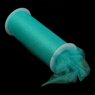 Фатин с глиттером, средней жесткости в шпульках,100% ПЭ, арт.TBY.C шир.150мм цв.10 уп.9,14м