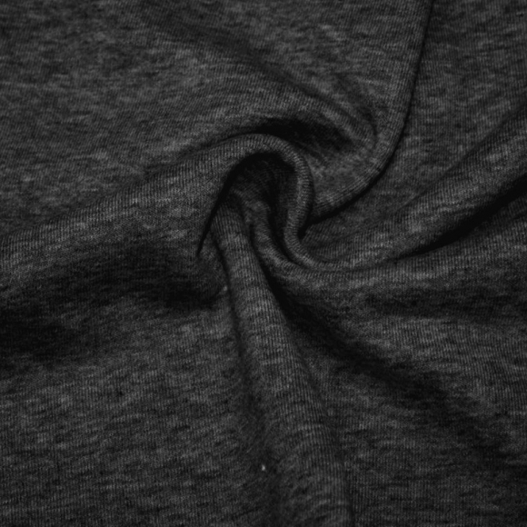 Ткань футер 3х нитка петля гл/крашеный диагональ 320г/м?  80%хб 20%пэ  шир.190см арт.ШН-3208020-7 цв.антрацит рул. 35-60м (1кг-1,6м)