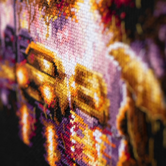 Набор для вышивания ЧУДЕСНАЯ ИГЛА PREMIUM арт.350-762 Огни ночного города 20х27 см