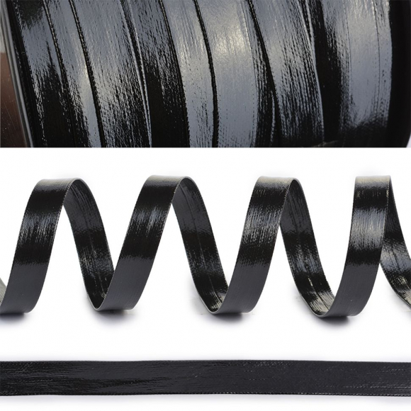 Бейка лаковая (иск.кожа) TBY.LBS10.1 10мм цв.черный уп.50м Бейка лаковая (иск.кожа) TBY.LBS10.1 10мм цв.черный уп.50м