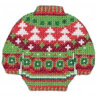 Набор для вышивания KLART арт. 8-396 Свитер с елками 9х8 см