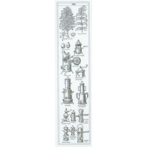 Набор для вышивания THEA GOUVERNEUR арт.3028A Дизайн кофеварок 23х92 см