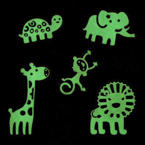 184162_Наклейки флуоресцентные "Сафари" Glow In The Dark