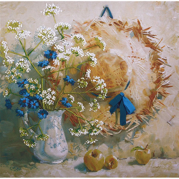 Набор для вышивания PANNA Живая картина арт. JK-2039 Соломенное утро 22х22 см