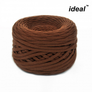 Пряжа Ideal трикотажная лицевая 100м, 350-380 г, ширина 7-9мм цв. капучино