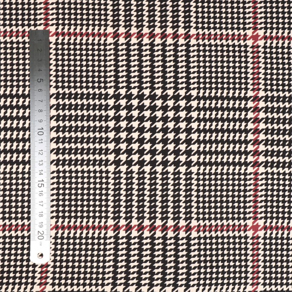 Ткань Барби 200 г/м? 95% полиэстер, 5% лайкра шир.148 см арт.Bar.pr.0419.2 цв.02 гусиная лапка рул.25м