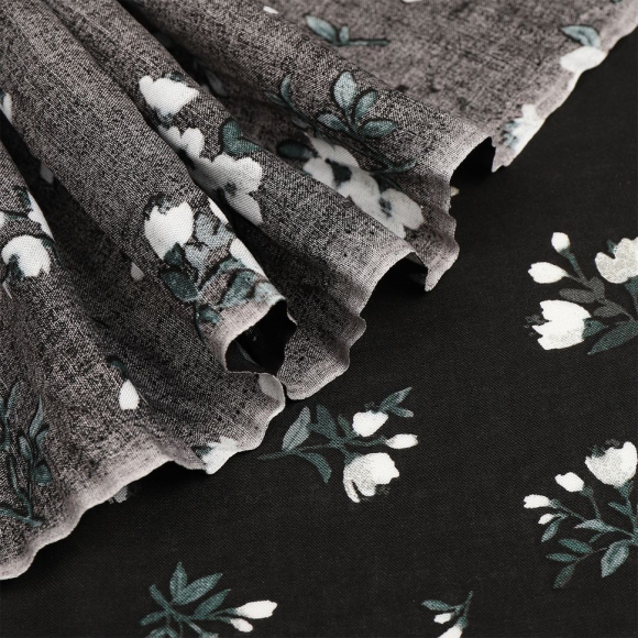 Ткань Штапель  TBY Vi-HLA210109-c1 плот 110г/м2 100% вискоза шир. 145 см цв.с1 черный рул.25м