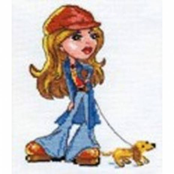 Набор для вышивания АЛИСА арт.0-54 Леди Джинс 13х16 см Набор для вышивания АЛИСА арт.0-54 Леди Джинс 13х16 см