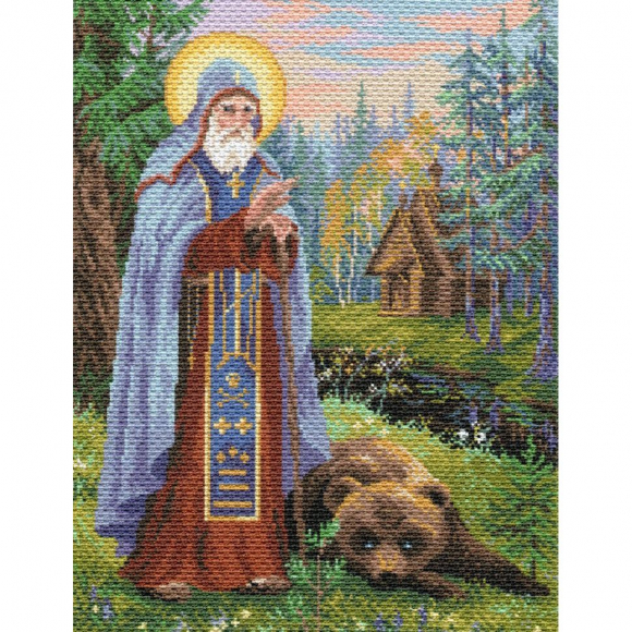 Рисунок на канве МАТРЕНИН ПОСАД арт.37х49 - 1714 Сергий Радонежский