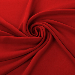 Ткань креп-шифон арт.TBY.8021-155 плот.105г/м2 100% ПЭ шир. 150см цв.155 красный рул.35м