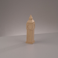 66319_Заготовка из папье-маше "Биг Бэн", бумага, 5,5 x 5,5 x 22 см