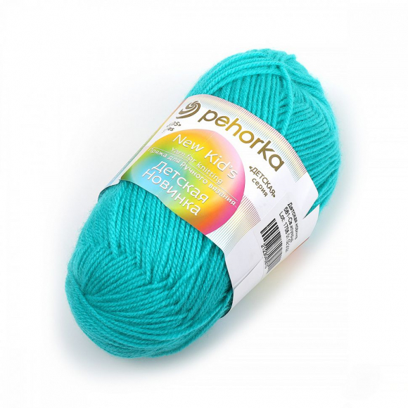 Пряжа для вязания ПЕХ Детская Новинка (100% акрил) 10х50г/200м цв.581 св.изумруд Пряжа для вязания ПЕХ Детская Новинка (100% акрил) 10х50г/200м цв.581 св.изумруд