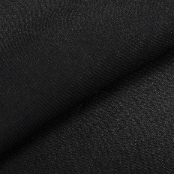 Ткань трикотаж Футер 3х нитка начес хлопок 320г пенье 185см черный рул.30-60м рул.30-60м