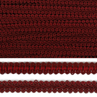 Тесьма TBY Шанель плетеная шир.12мм 0384-0016 цв.048 бордо уп.18,28м