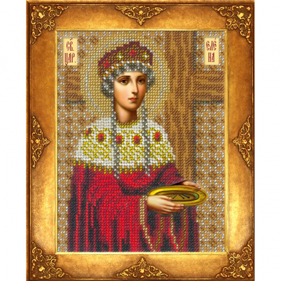 Набор для вышивания бисером РУССКАЯ ИСКУСНИЦА арт.244 БИ Св. Елена 12,5х16,3 см