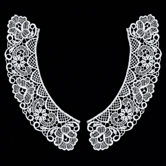 Воротник KRUZHEVO арт.TTR.12GY0009 25,4см цв.белый уп.5 компл Воротник KRUZHEVO арт.TTR.12GY0009 25,4см цв.белый уп.5 компл