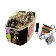 62553_Набор дорожный в прозрачном чехле в пластиковом контейнере, 12 шт