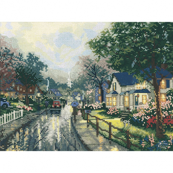 218_Набор для вышивания "Воспоминания о родном городке"