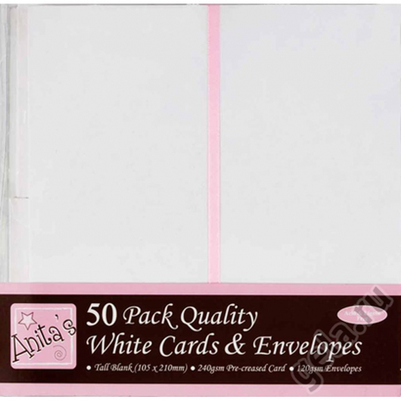 52904_Набор заготовок для открыток с конвертами 50 шт