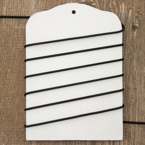 Резинка шляпная PEGA, цвет черный, 2 мм