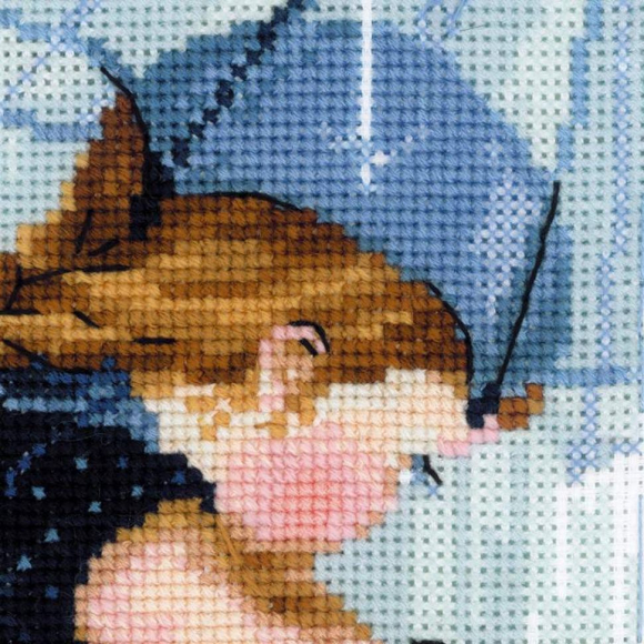 Набор для вышивания РИОЛИС арт.1720 Дождик 25х25 см