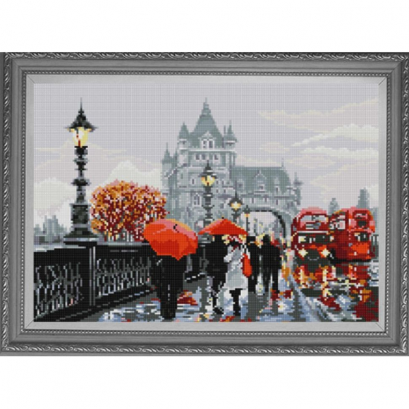 Рисунок на ткани (Бисер) КОНЁК арт. 1204 Город 1 29х39 см