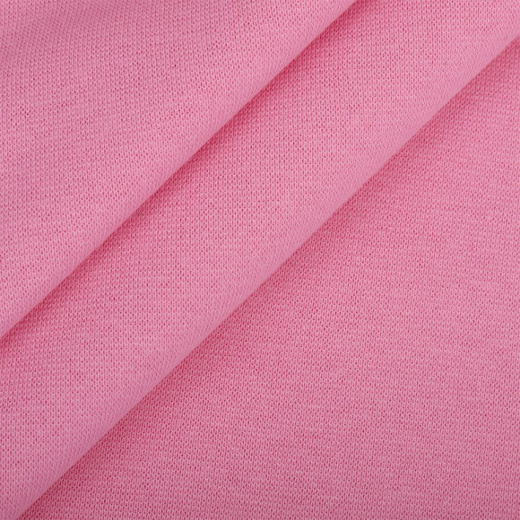 Ткань трикотаж Рибана с лайкрой 215г опененд 80-90см роза 15-2215 уп.3м