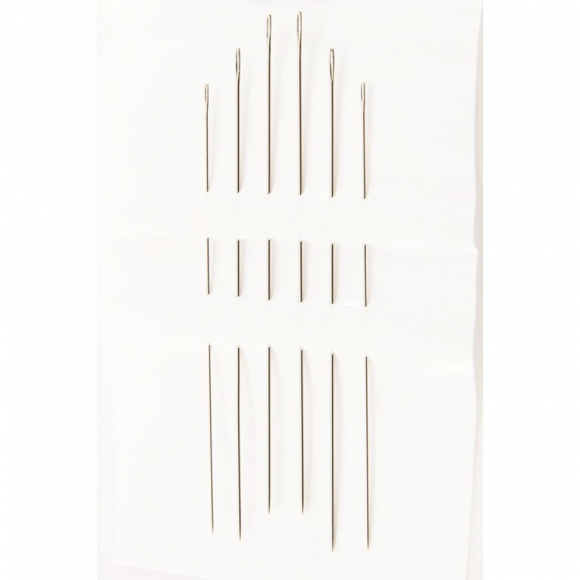 650_Иглы ручные для бисера №10-15, 6 шт