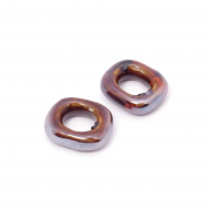 Бусины керамические TESОRO арт.TS-392 цв.002 18х15х5 мм