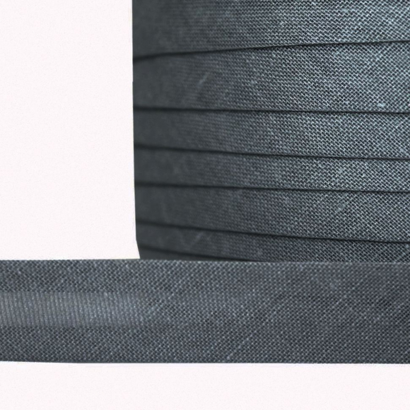 Косая бейка хлопок TBY арт.CB15 шир.15мм цв.F312 т.серый уп.132 м Косая бейка хлопок TBY арт.CB15 шир.15мм цв.F312 т.серый уп.132 м