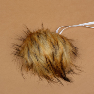 Помпон искусственный мех арт.RUS.PIP39 Песец 17-18см цв.натуральный №16 А